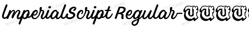 lmperialScript Regular字体转换